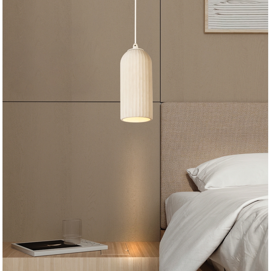 Lustr na lanku LAVINA 1xE27/35W/230V krémová