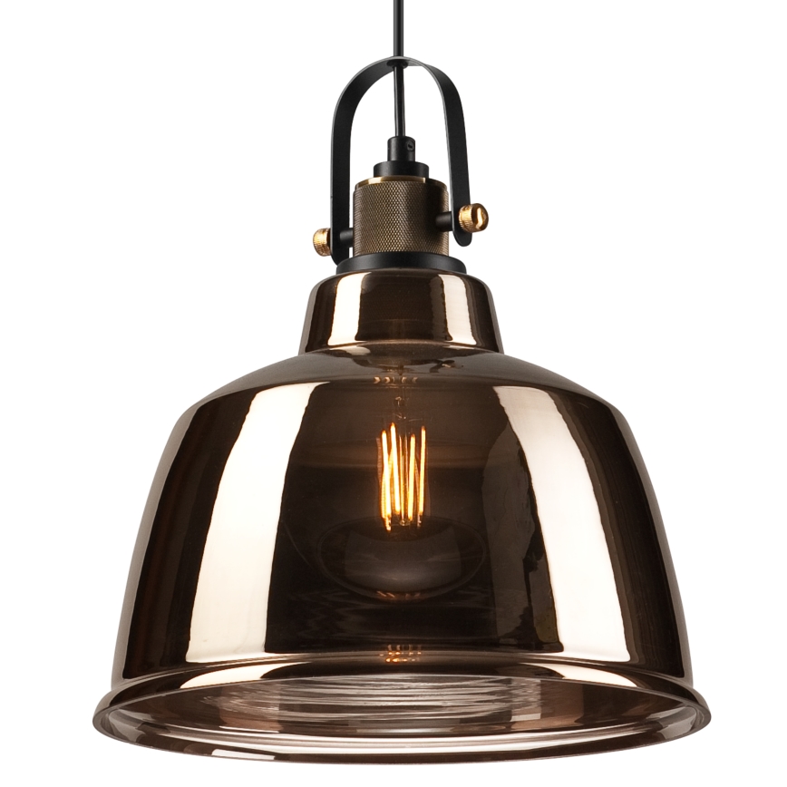 Lustr na lanku LEA 2xE27/60W/230V bronz