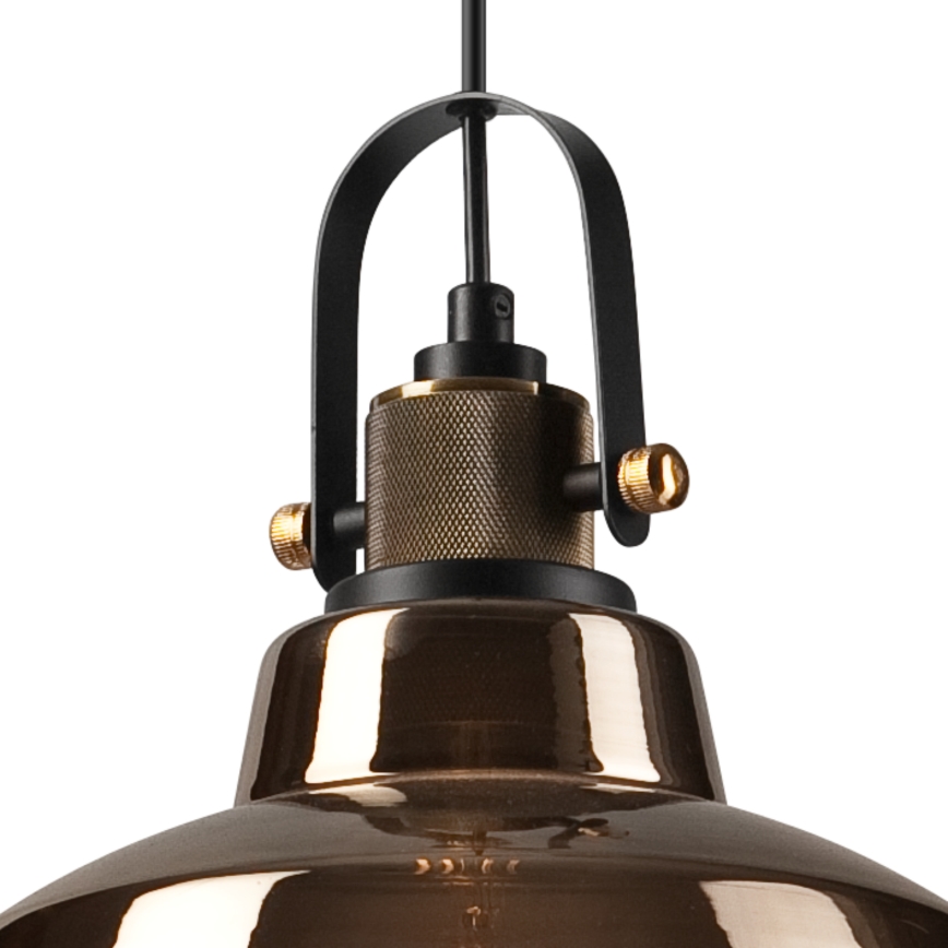 Lustr na lanku LEA 2xE27/60W/230V bronz