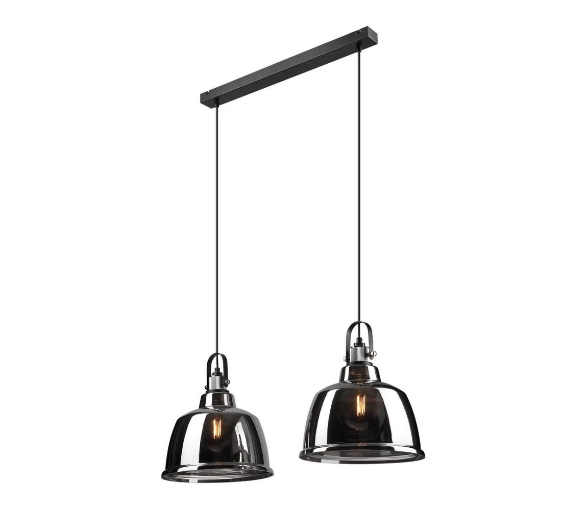 Lamkur Lustr na lanku LEA 2xE27/60W/230V lesklý chrom LA41872