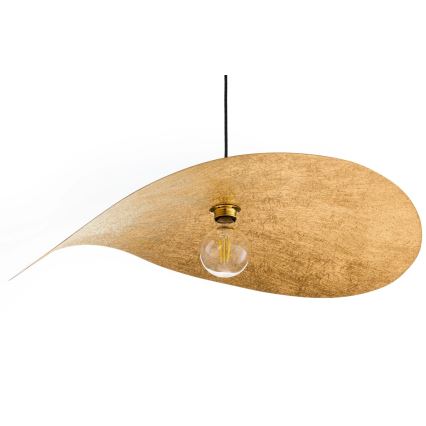 Lustr na lanku LEAF 1xE27/15W/230V černá/zlatá