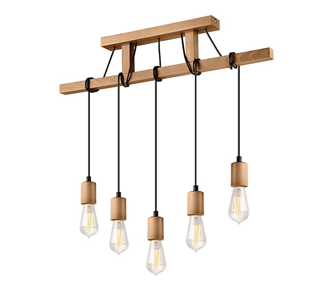 Lamkur Lustr na lanku LEON 5xE27/60W/230V LA37028