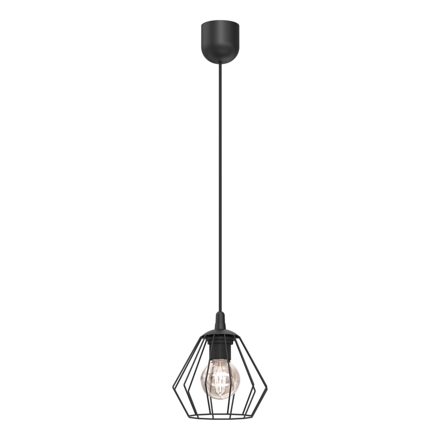 Lustr na lanku LETI 1xE27/15W/230V černá