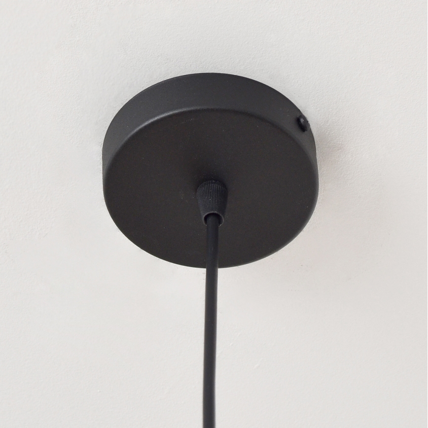 Lustr na lanku LILI 1xE27/15W/230V černá/šedá