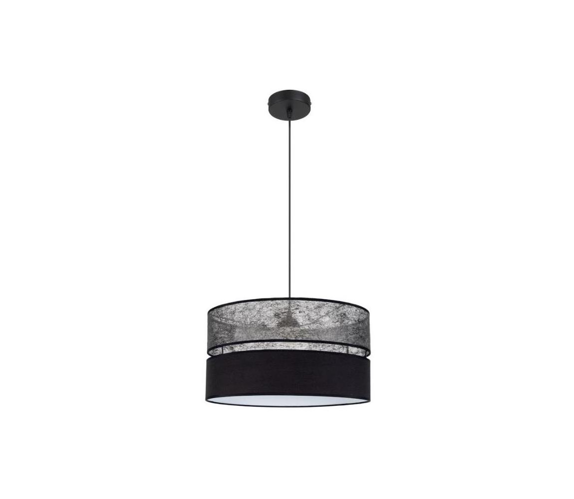 Belis Lustr na lanku LIMA 1xE27/60W/230V černá BE0439