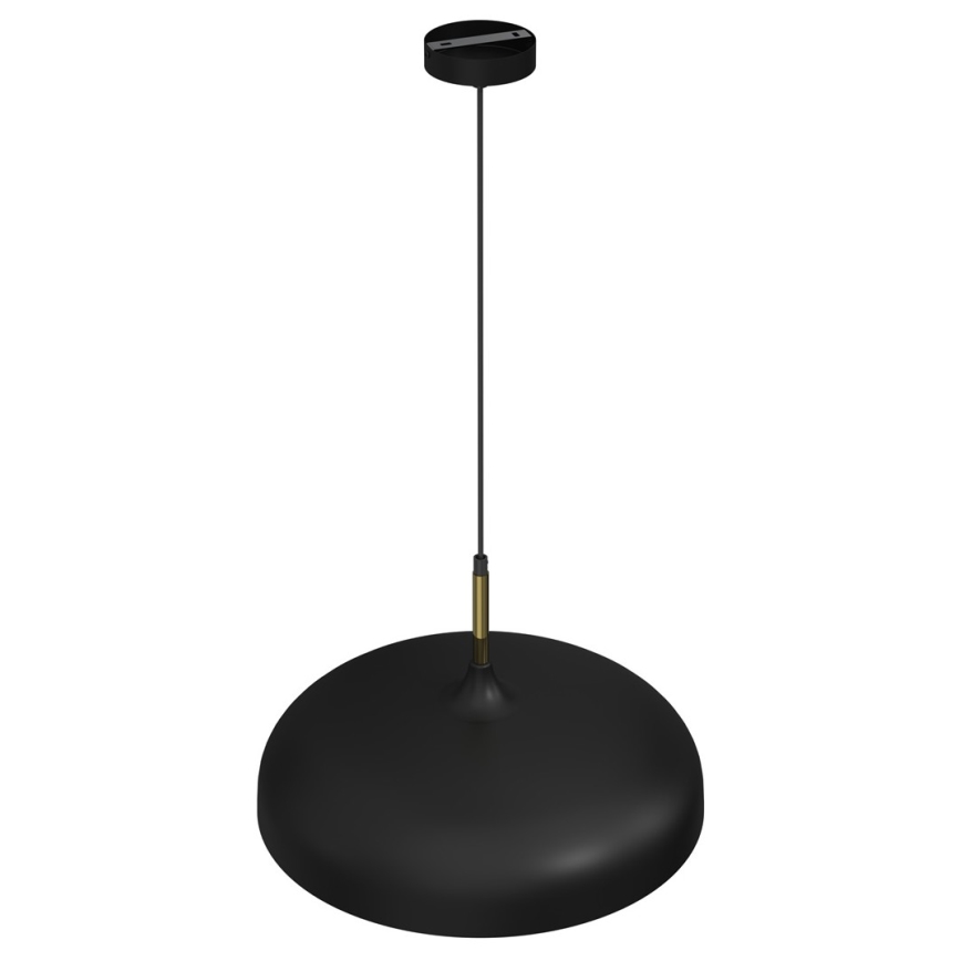 Lustr na lanku LINCOLN 1xE27/60W/230V pr. 45 cm černá