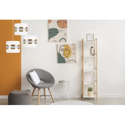 Lustr na lanku LIND 3xE27/60W/230V bílá