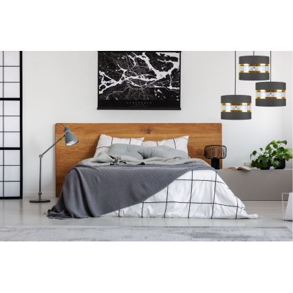 Lustr na lanku LIND 3xE27/60W/230V šedá