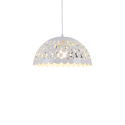 Lustr na lanku LISA WHITE 1xE27/60W/230V