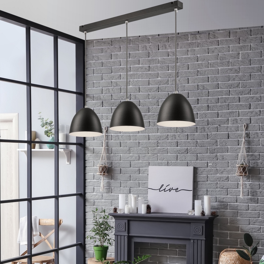 Lustr na lanku LIVIA 3xE27/60W/230V