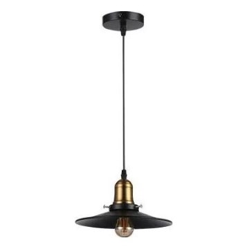 Lustr na lanku LOFT 1xE27/60W/230V pr. 22 cm černá