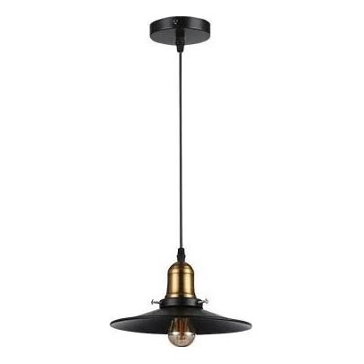 Lustr na lanku LOFT 1xE27/60W/230V pr. 22 cm černá