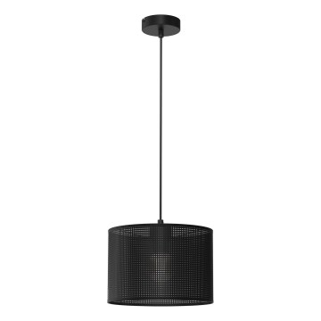 Lustr na lanku LOFT SHADE 1xE27/60W/230V pr. 25 cm černá