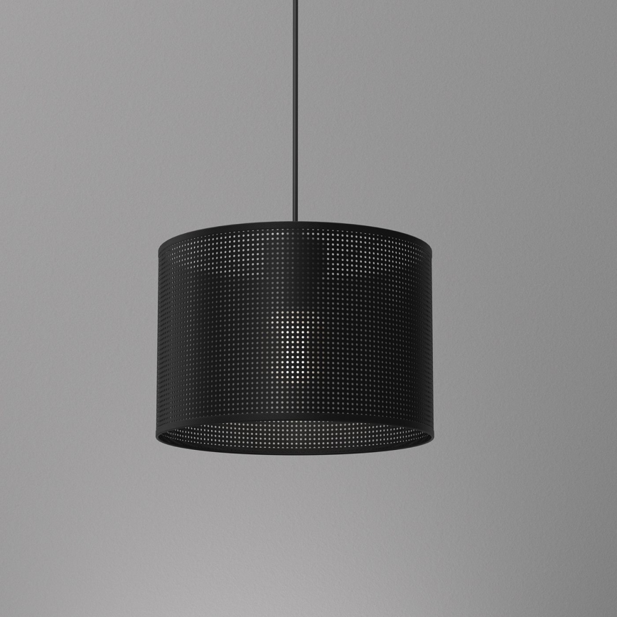 Lustr na lanku LOFT SHADE 1xE27/60W/230V pr. 25 cm černá