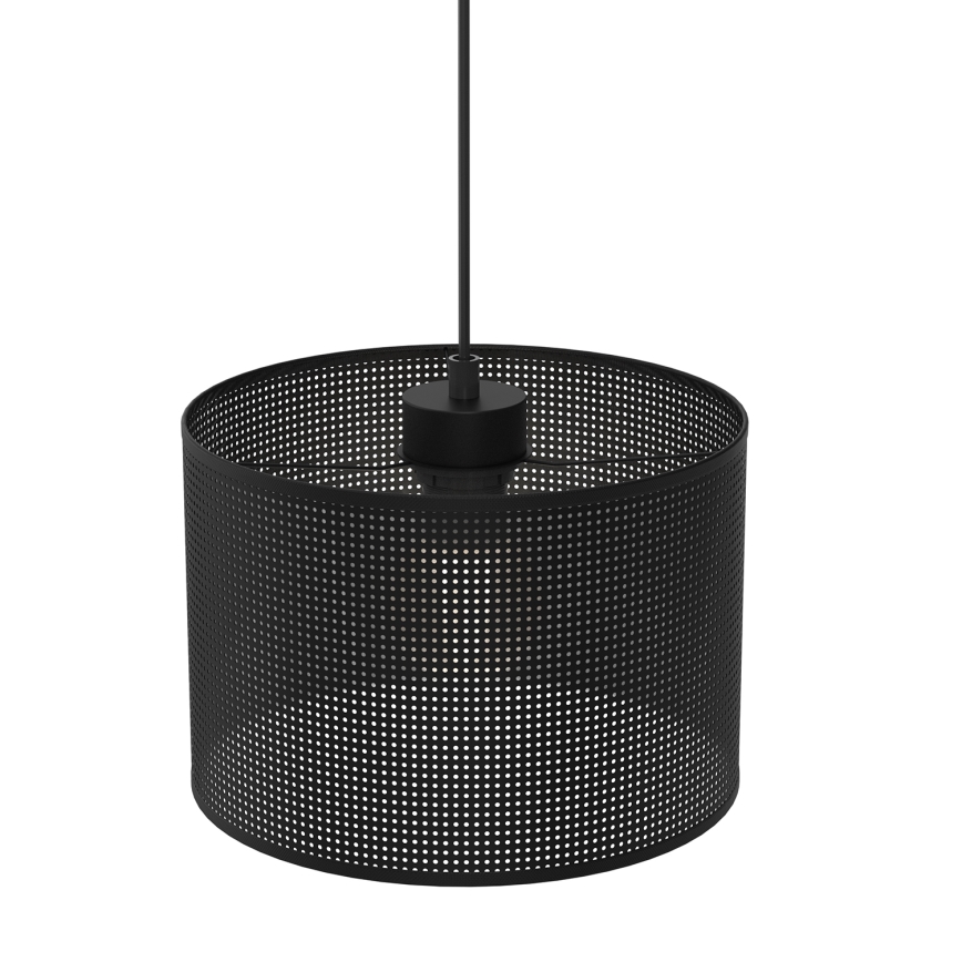 Lustr na lanku LOFT SHADE 1xE27/60W/230V pr. 25 cm černá