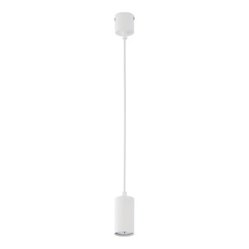 Lustr na lanku LOGAN WHITE 1xGU10/10W/230V