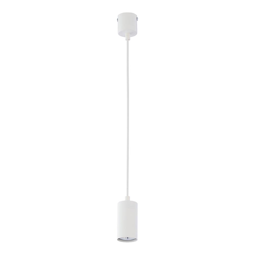 Lustr na lanku LOGAN WHITE 1xGU10/10W/230V