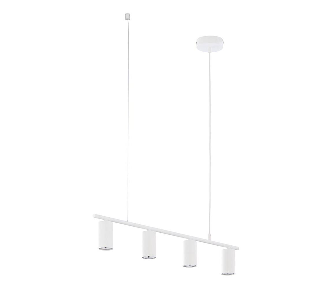 TK Lighting Lustr na lanku LOGAN WHITE 4xGU10/10W/230V TK4422