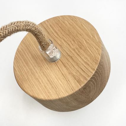 Lustr na lanku LOOMIS 5xE27/15W/230V 130 cm béžová/dub