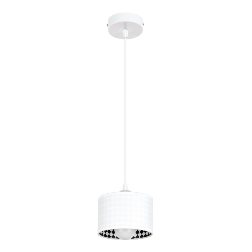 Lustr na lanku LORI 1xE27/60W/230V bílá