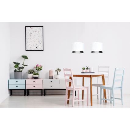 Lustr na lanku LORI 2xE27/60W/230V bílá