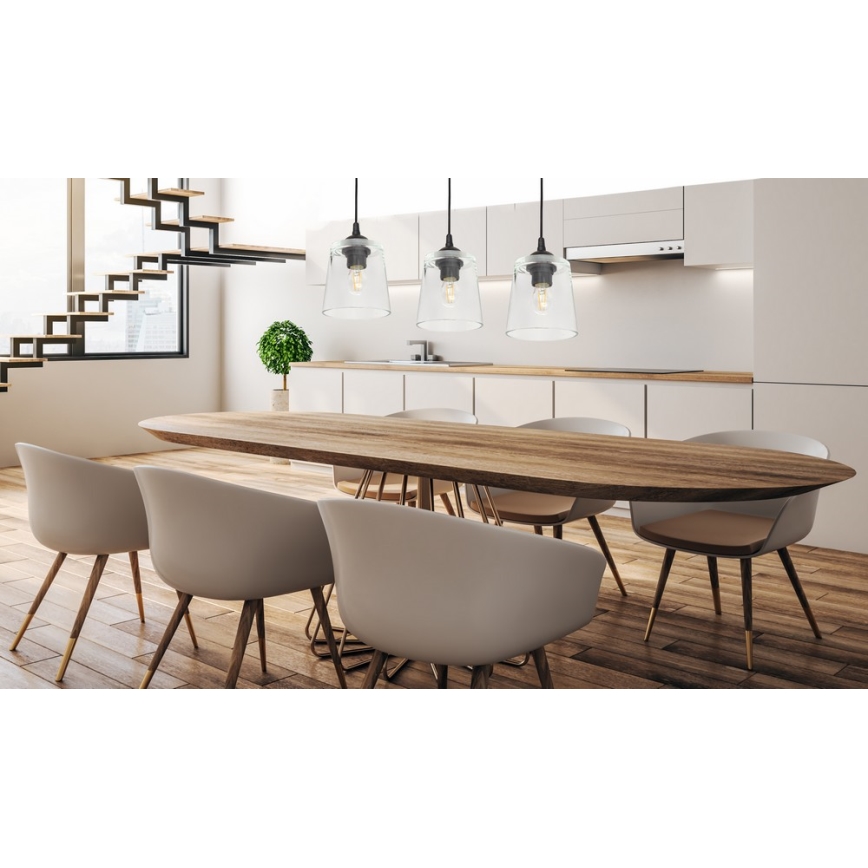 Lustr na lanku LUCEA 3xE27/15W/230V
