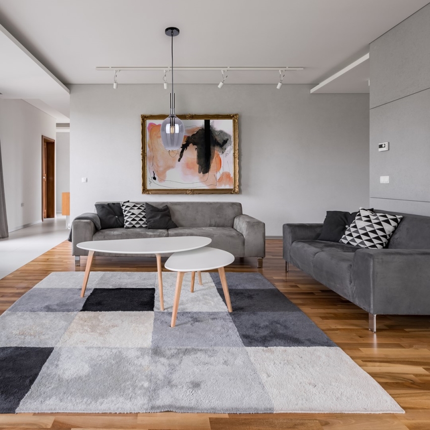 Lustr na lanku LUGANO 1xE14/40W/230V šedá