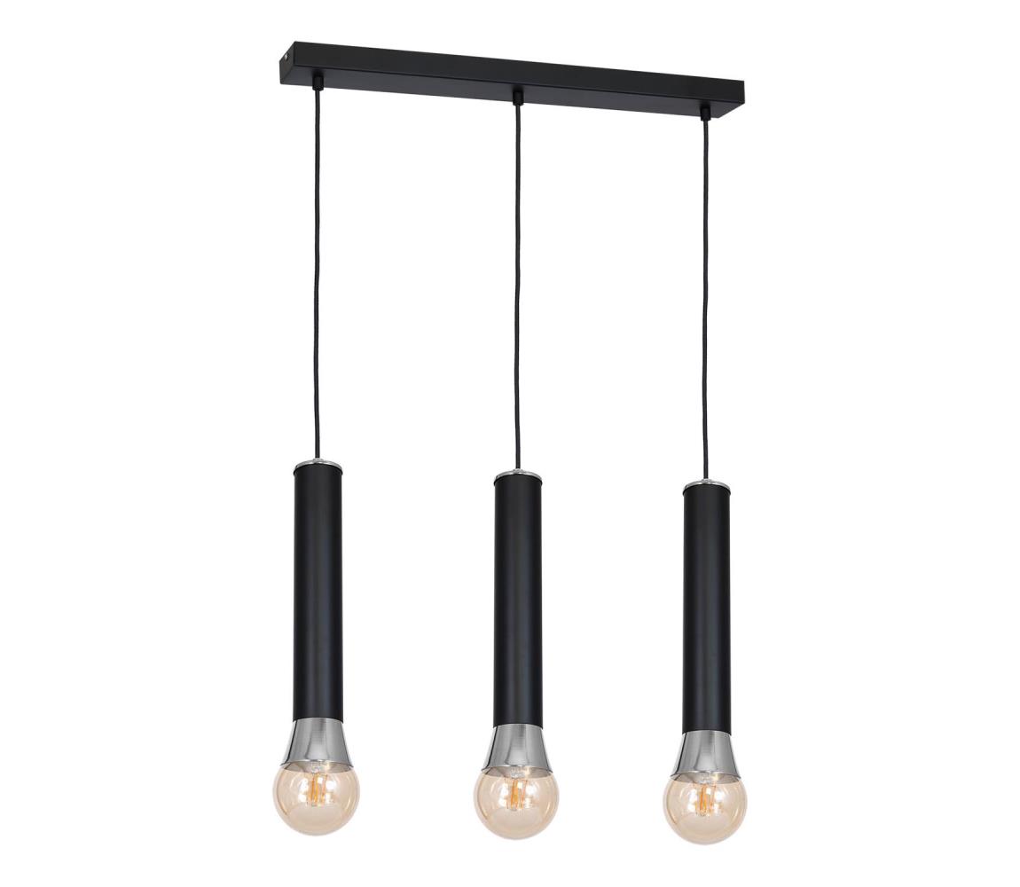 Luminex Lustr na lanku LUNAE 3xE27/60W/230V LU8402