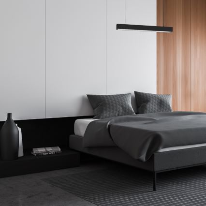 Lustr na lanku LUNGO T8 1xG13/9W/230V černá