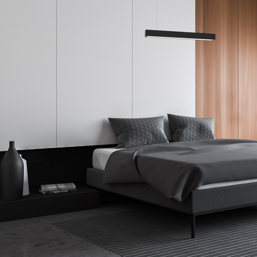 Lustr na lanku LUNGO T8 1xG13/9W/230V černá