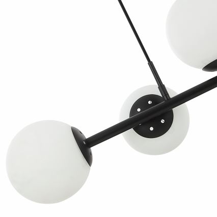 Lustr na lanku MADDIE 5xE14/5W/230V černá