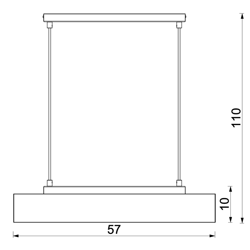 Lustr na lanku MAISON 3xGU10/8W/230V hnědá/dub