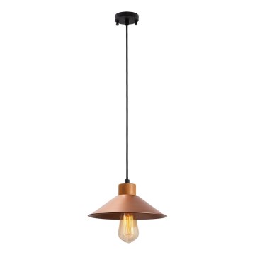 Lustr na lanku MANAVGAT 1xE27/40W/230V měděná/hnědá