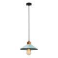 Lustr na lanku MANAVGAT 1xE27/40W/230V modrá/hnědá