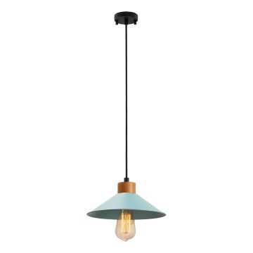 Lustr na lanku MANAVGAT 1xE27/40W/230V modrá/hnědá