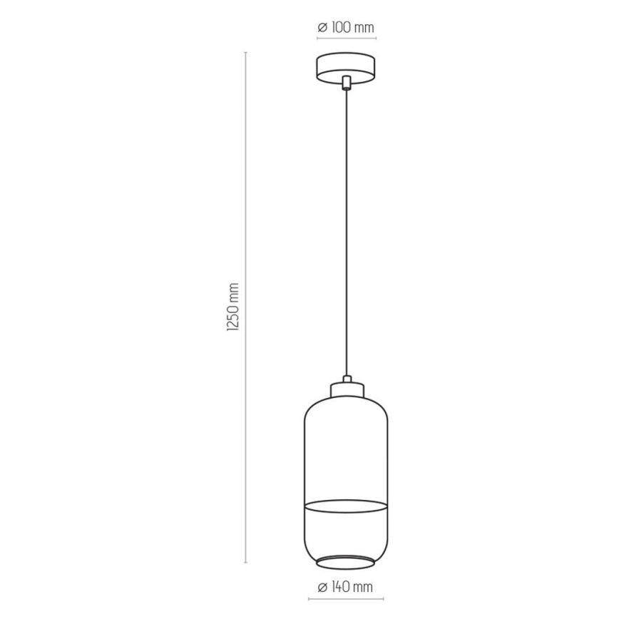 Lustr na lanku MARCO 1xE27/60W/230V bílá
