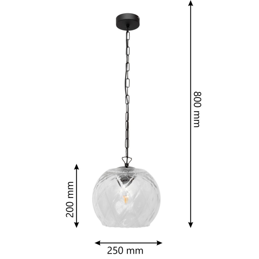 Lustr na lanku MARILLA 1xE27/15W/230V