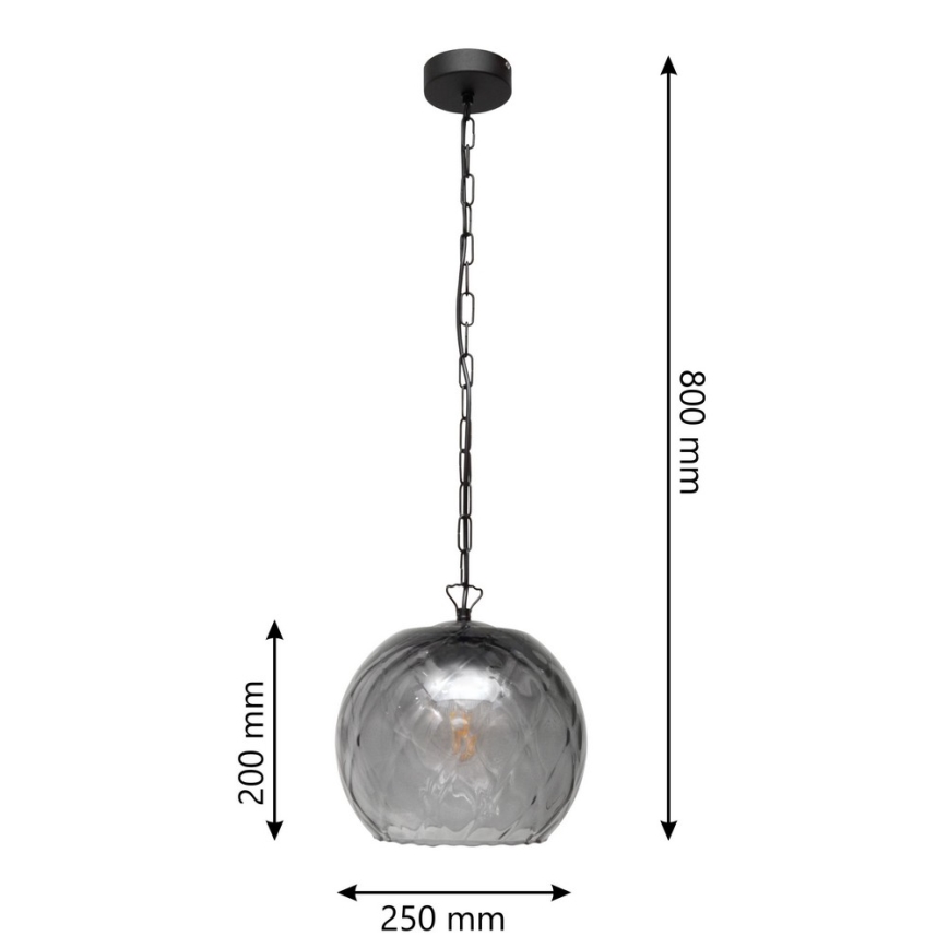 Lustr na lanku MARILLA 1xE27/15W/230V