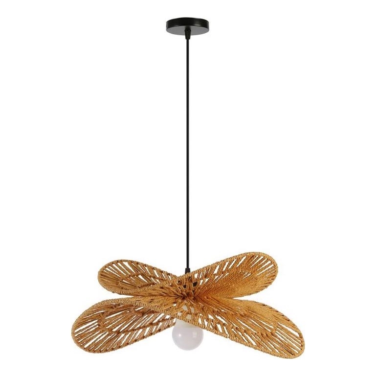 Lustr na lanku MARIPOSA 1xE27/40W/230V pr. 50 cm juta
