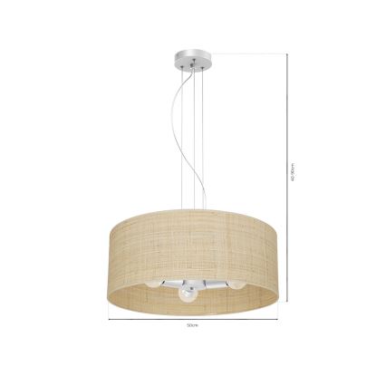 Lustr na lanku MARSHALL 3xE27/60W/230V