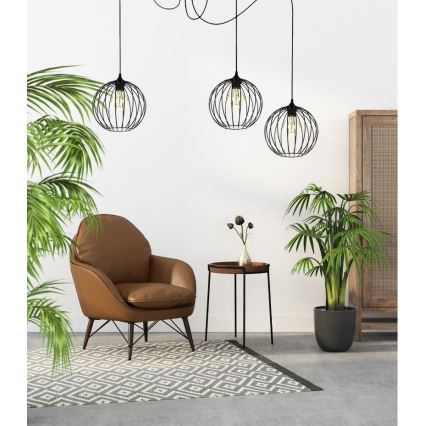 Lustr na lanku MATT 3xE27/60W/230V pavouk