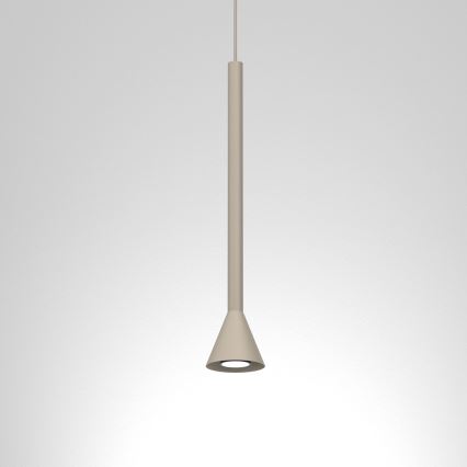 Lustr na lanku MAZZO 1xGU10/8W/230V béžová