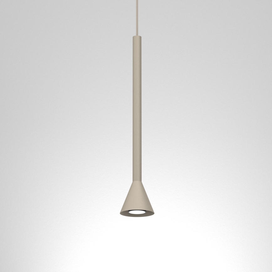 Lustr na lanku MAZZO 1xGU10/8W/230V béžová