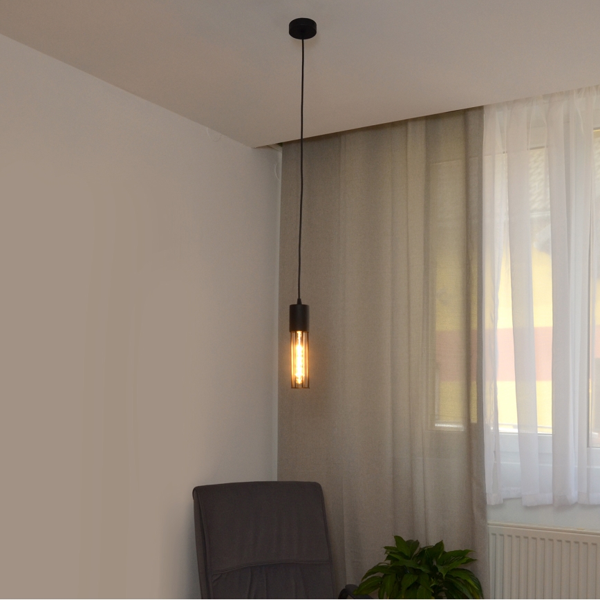 Lustr na lanku MELODY 1xE27/15W/230V černá