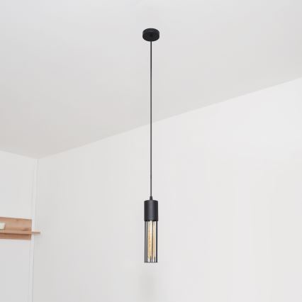Lustr na lanku MELODY 1xE27/15W/230V černá