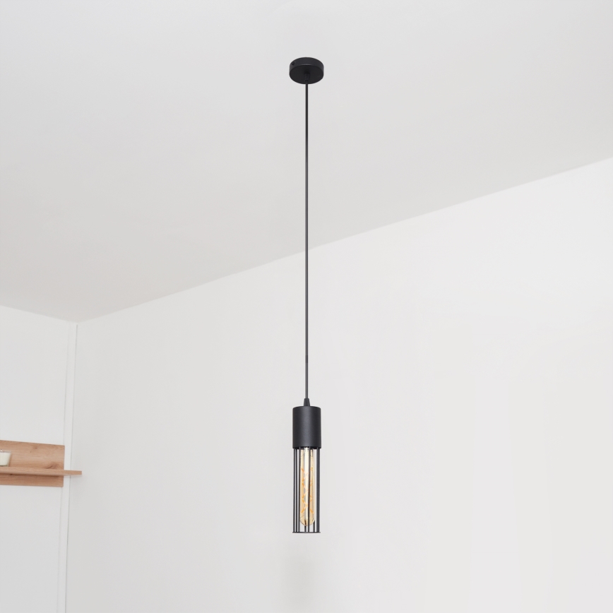 Lustr na lanku MELODY 1xE27/15W/230V černá