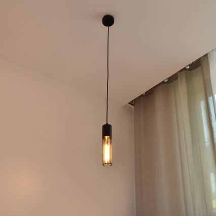 Lustr na lanku MELODY 1xE27/15W/230V černá