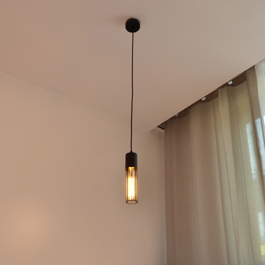 Lustr na lanku MELODY 1xE27/15W/230V černá