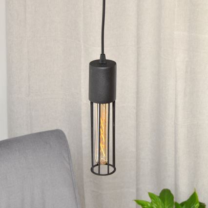 Lustr na lanku MELODY 1xE27/15W/230V černá