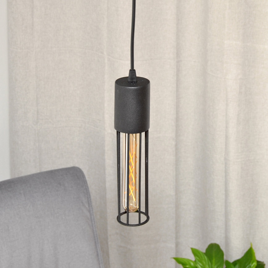 Lustr na lanku MELODY 1xE27/15W/230V černá